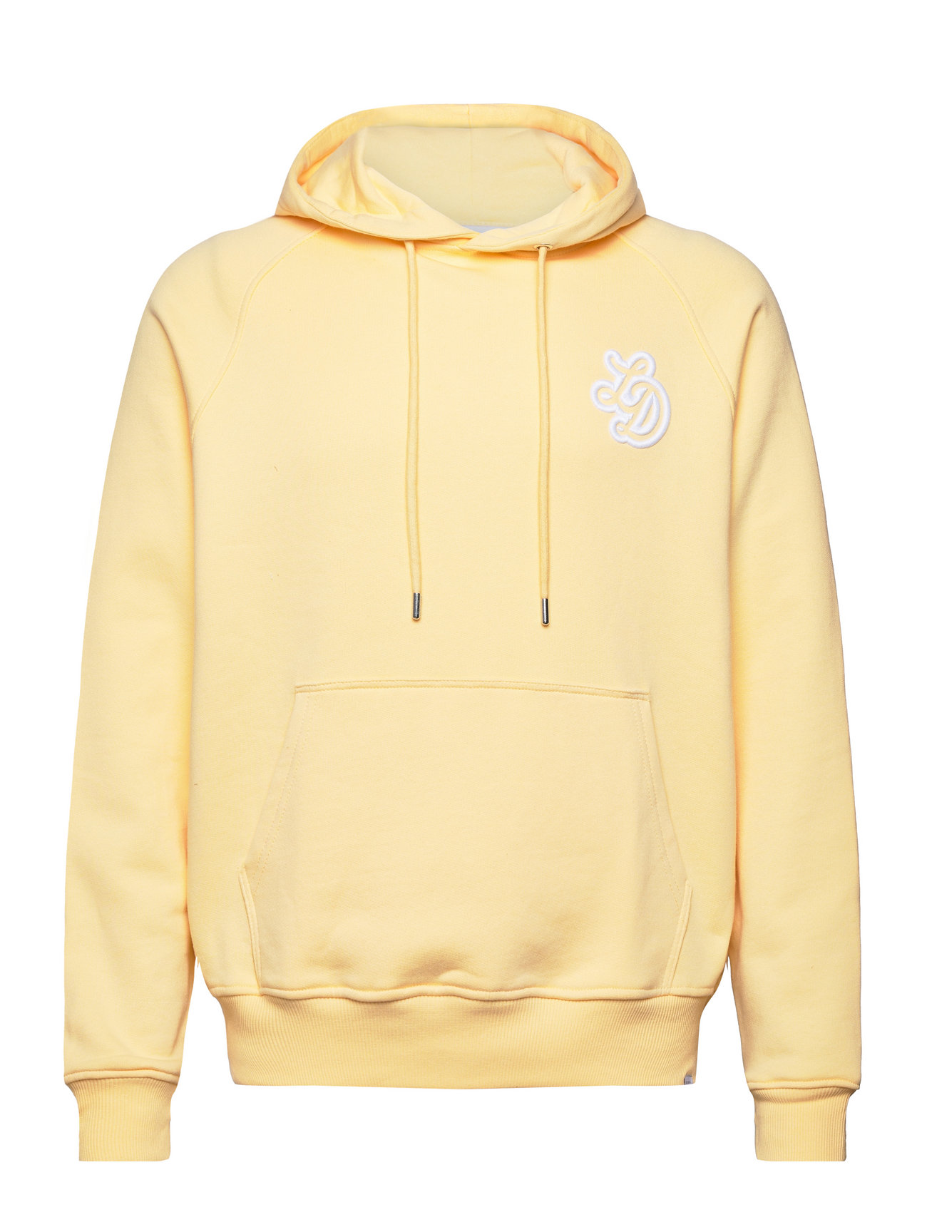 Darren Hoodie Tops Sweatshirts & Hoodies Hoodies Yellow Les Deux