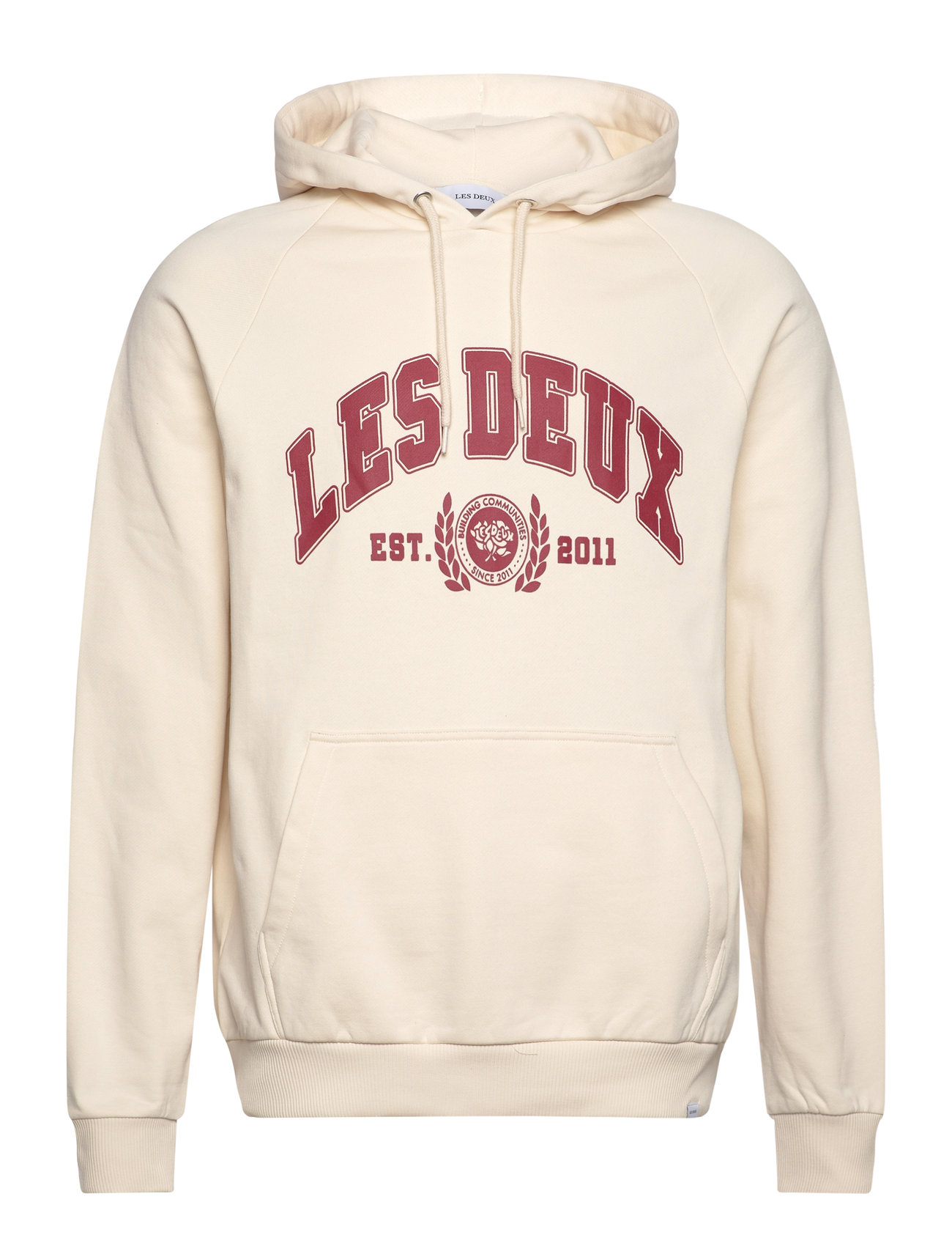 University Hoodie Tops Sweatshirts & Hoodies Hoodies Beige Les Deux