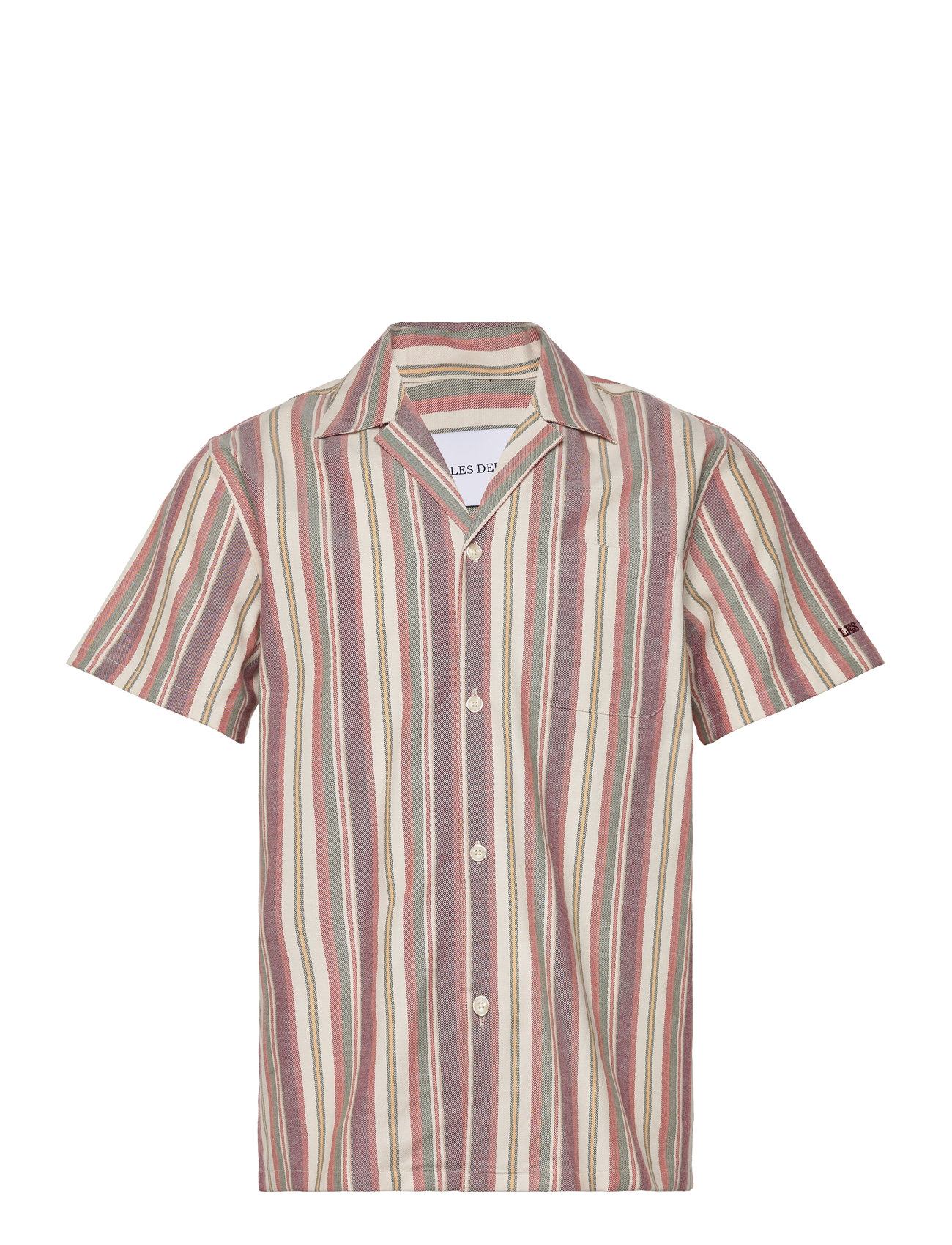Lawson Stripe Ss Shirt Red Les Deux