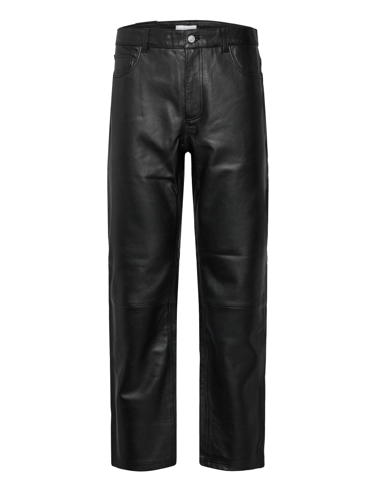 Les Deux Ryder Leather Pants Svart