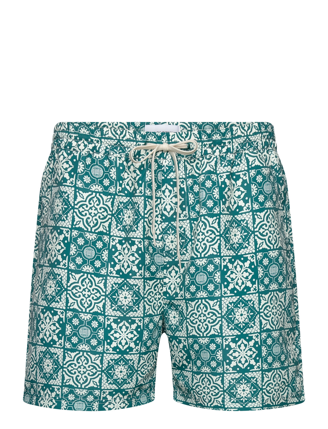 Stan Aop Swim Shorts 2.0 Badeshorts Green Les Deux