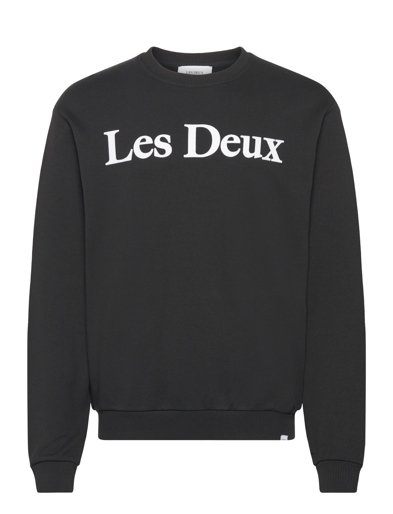 Charles Sweatshirt Tops T-Kortærmet Skjorte Black Les Deux