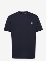 Les Deux - Piece T-Shirt SMU - basic t-shirts - dark navy/petrol blue-white - 0