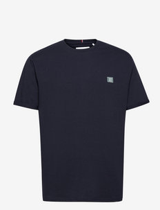Piece T-Shirt SMU - basic t-shirts - dark navy/petrol blue-white