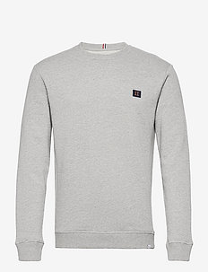 Piece Sweatshirt SMU - sweatshirts - light grey melange/dark navy-rusty brown