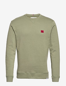 Piece Sweatshirt SMU - sweats - lichen green/red-black