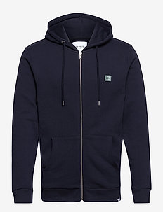 Piece Zipper Hoodie SMU - hoodies - dark navy/petrol blue-white
