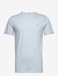 Nørregaard T-Shirt - basis-t-skjorter - ice blue melange/orange