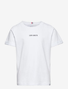 Lens T-shirt Kids - ensfarvede kortærmede t-shirts - white/black