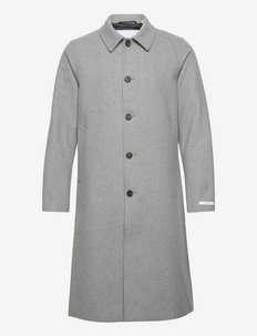 Morgan Wool Car Coat - winter coats - light grey melange