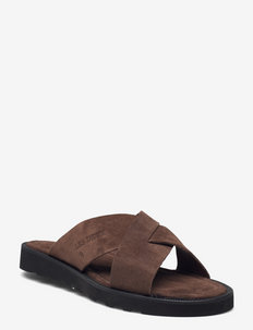 Larry Suede Sandal - buty na lato - brown