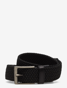 Walker Webbing Belt - braided belts - black