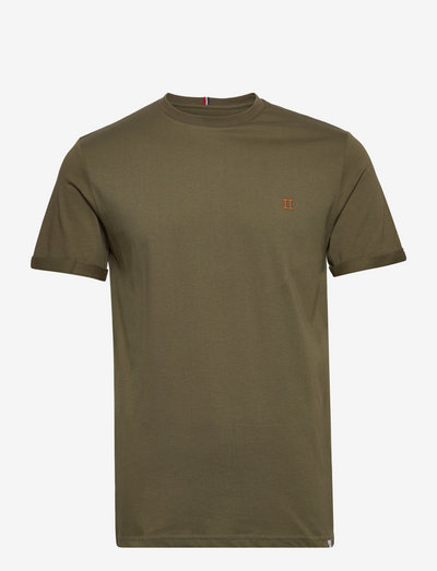 Nørregaard T-Shirt - basic t-shirts - olive night/orange