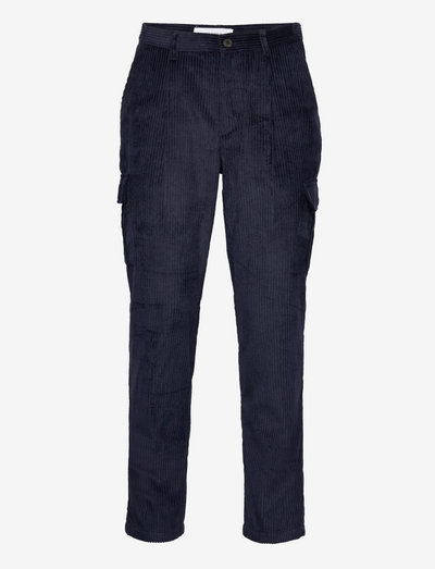 Parker Heavy Corduroy Cargo Pants - casual trousers - dark navy