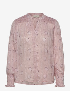 LR-LUNA - long sleeved blouses - l506c - light purple combi
