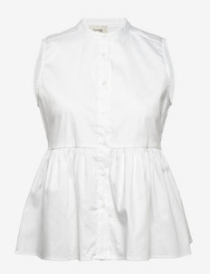 LR-ISLA SOLID - blouses zonder mouwen - l100 - white