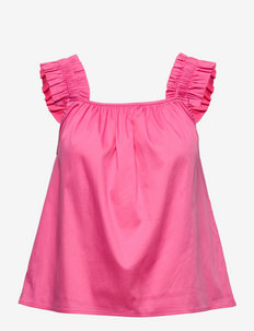 LR-ISLA SOLID - sleeveless blouses - l440 - hot pink