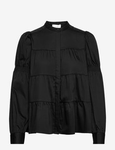 LR-ISLA SOLID - blouses met lange mouwen - l999 - black
