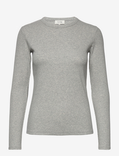 LR-NUMBIA - t-shirts met lange mouwen - l9950 - light grey melange