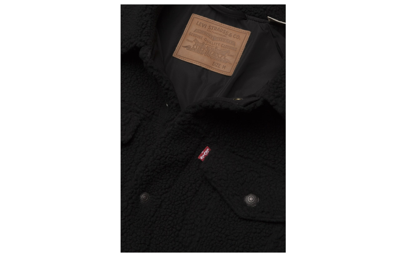 Black Levi´s Trucker Sherpa Blacks Face Men RqHIg