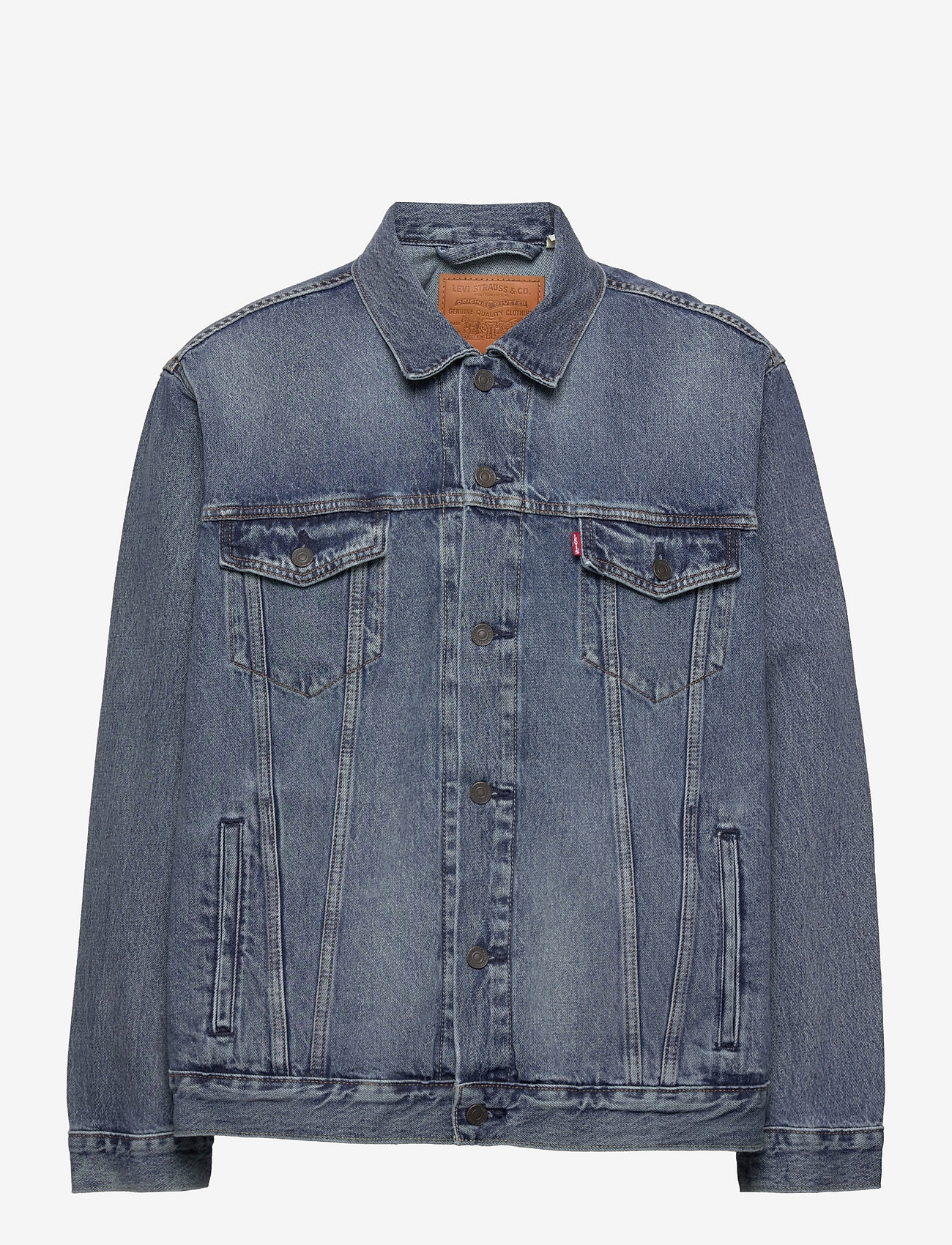 LEVI´S Men - THE TRUCKER JACKET X4786 SKYLI - džinsa jakas bez oderējuma - med indigo - worn in - 0