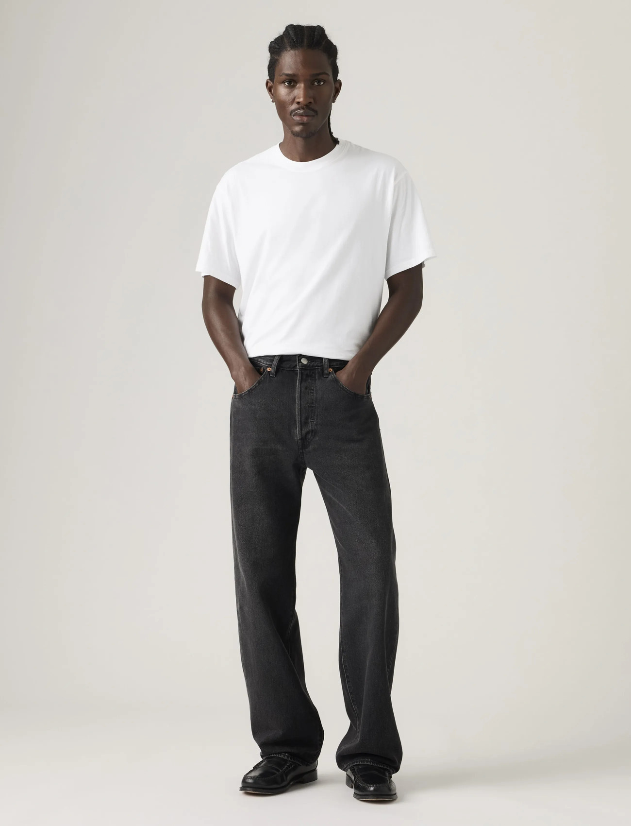 Levi's 501 Loose Big Wheels, 36 x 32, Black, Jeans > Afslappede, Herre