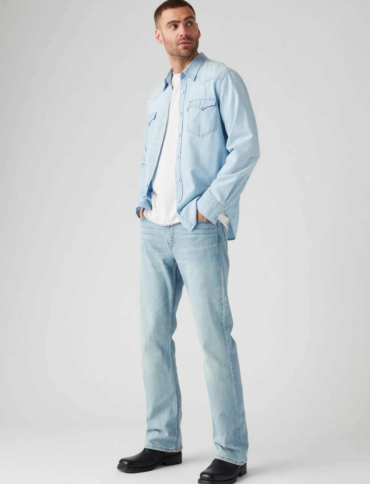 Levi's 527 Slim Boot Cut Here We Stop, 36 x 32, Blue, Jeans > Smalle, Herre