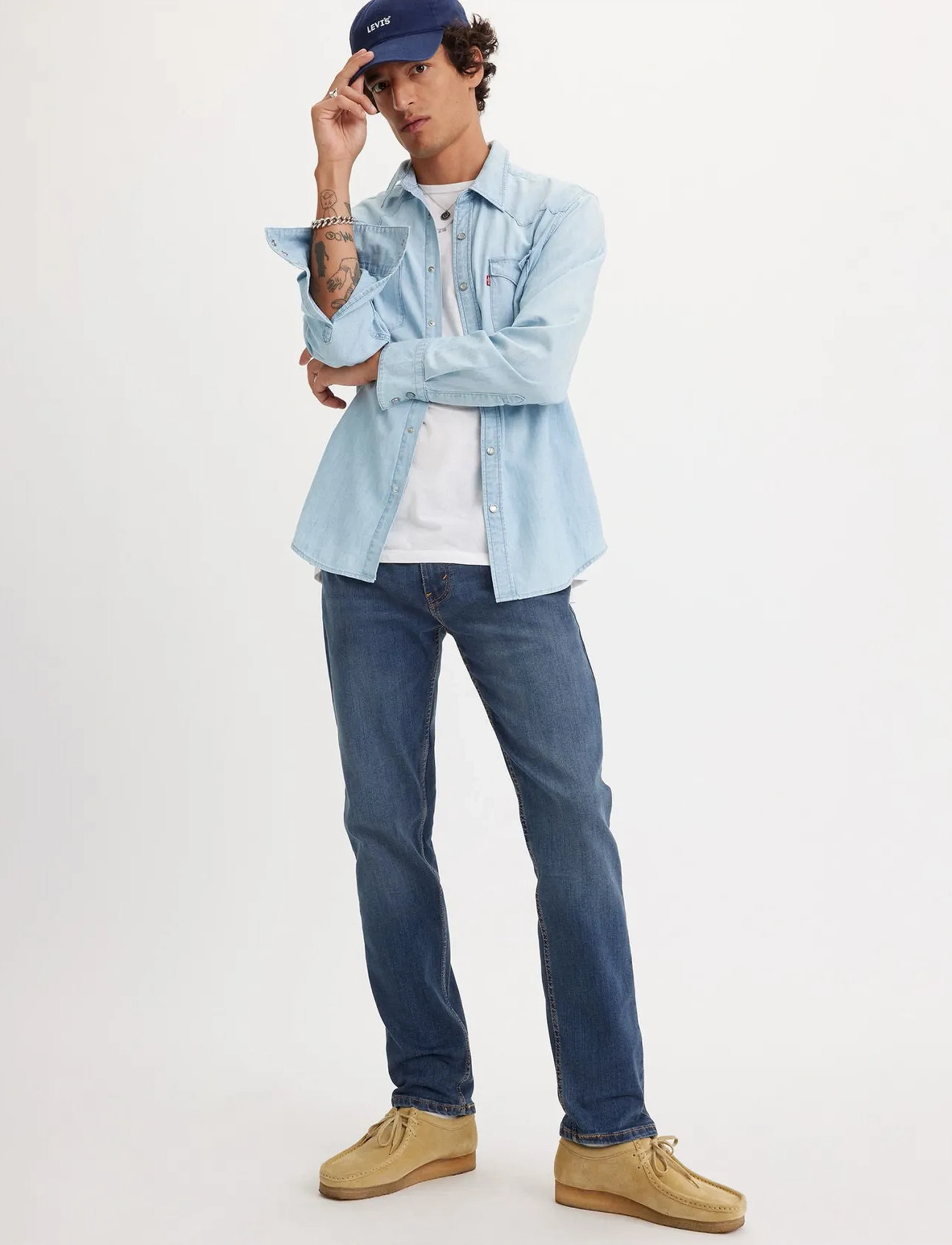 Levi's 502 Taper Panda, 29 x 32, Blue, Jeans > Tapered, Herre