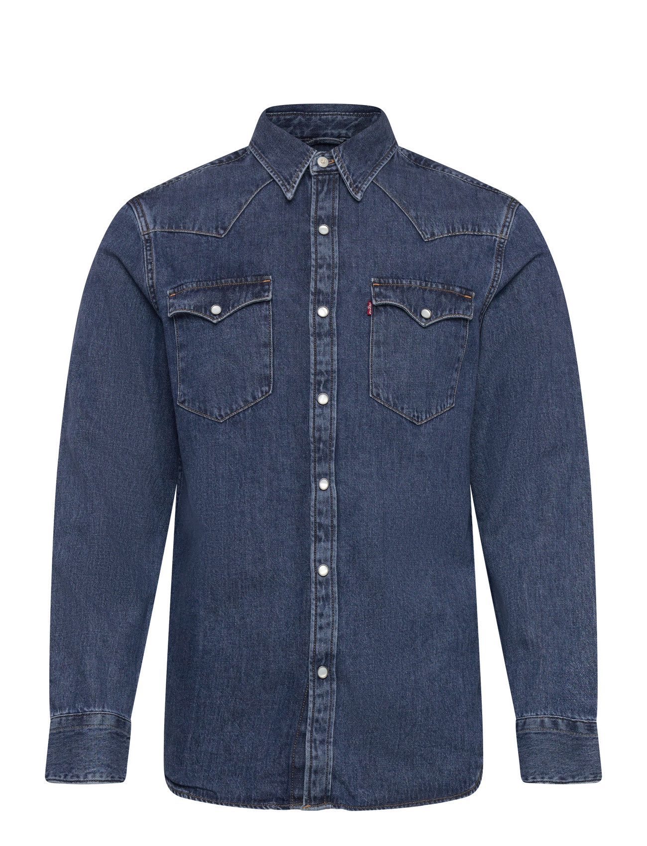 Levi's Barstow Western Standard Soluc, L, Blue, Skjorter > Denim-Skjorter, Herre