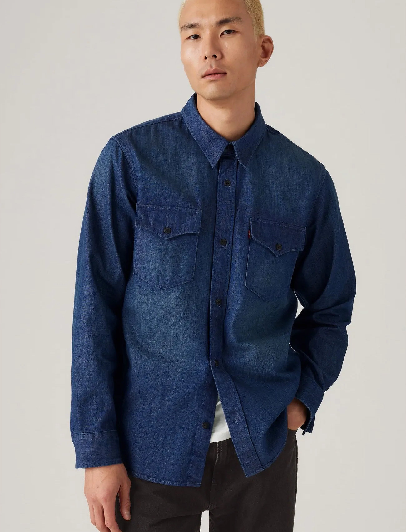 Levi's Relaxed Fit Western Too Good, M, Blue, Shirts - Denim Shirts, Herre