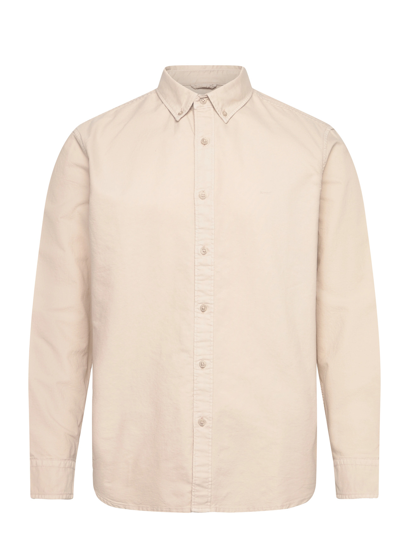 Levi's Authentic Button Down Pumice S, S, Cream, Skjorter > Denim-Skjorter, Herre
