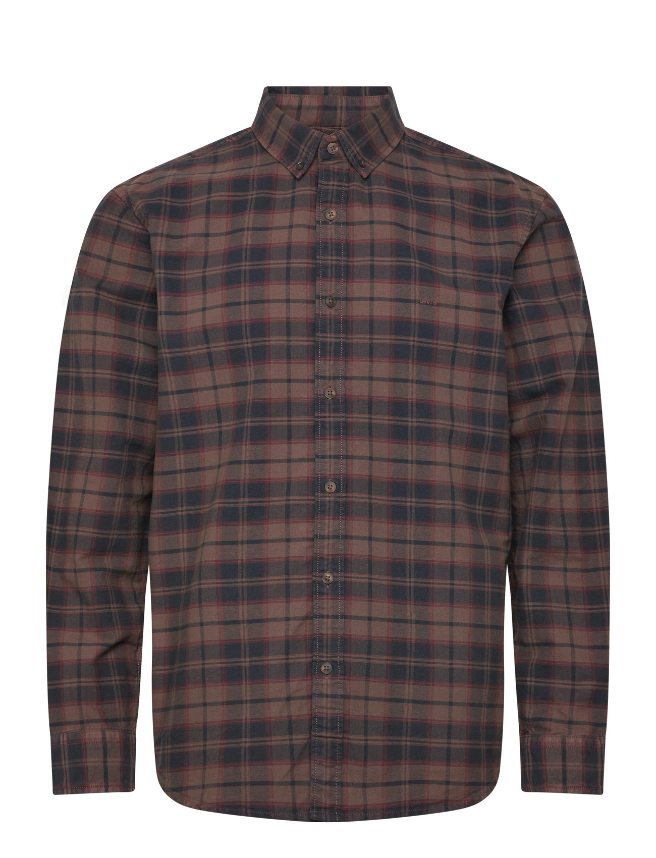 Levi's Authentic Button Down Chocolat, L, Brown, Skjorter > Afslappet Shirts, Herre