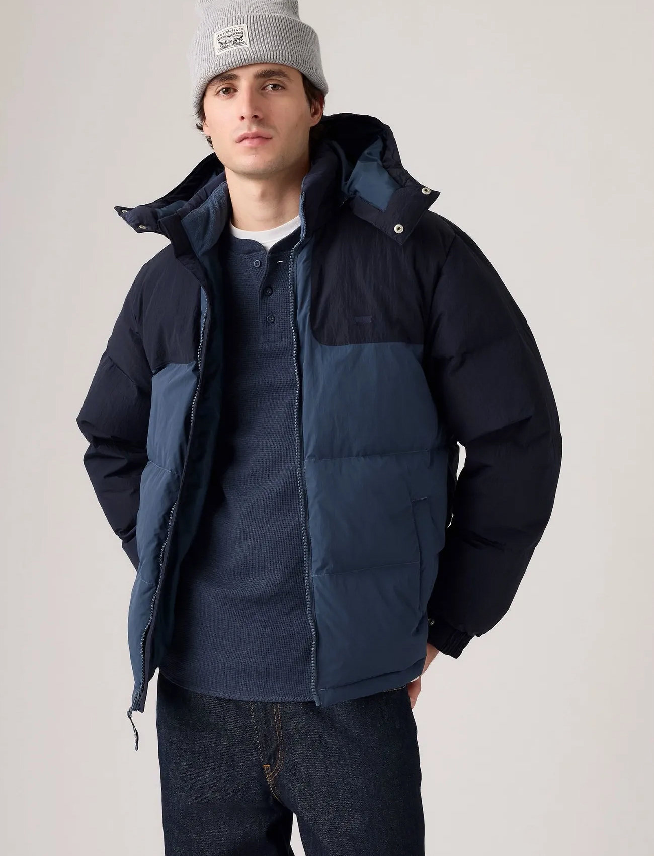 Levi's Rockridge Short Puffer, XXL, Navy, Jakker > Vatterede Jakker, Herre