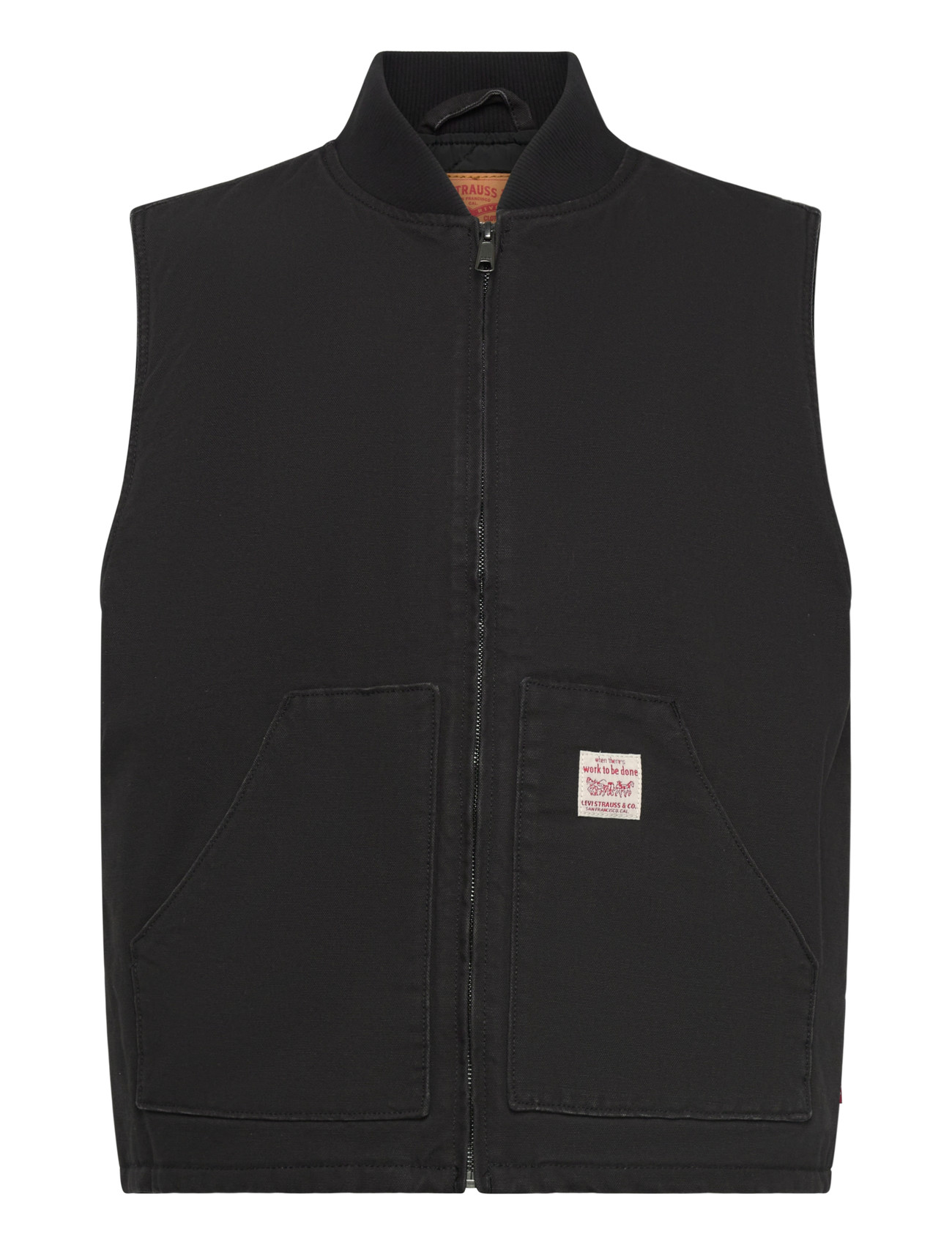 Levi's Sansome Vest Meteorite, XL, Black, Overtøj > Veste, Herre