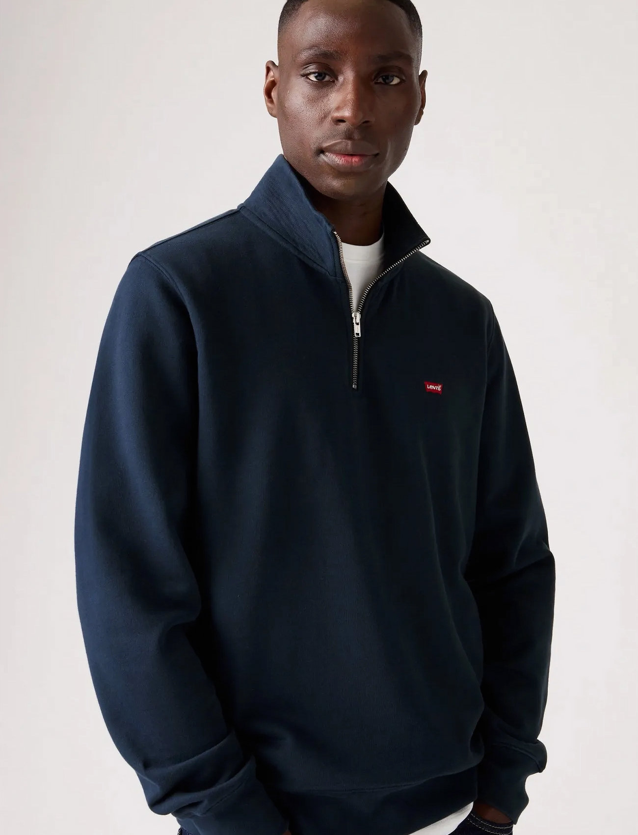 Levi's® Original Hm 1/4 Zip Neutrals (LSMA86060002) - Sweatshirts