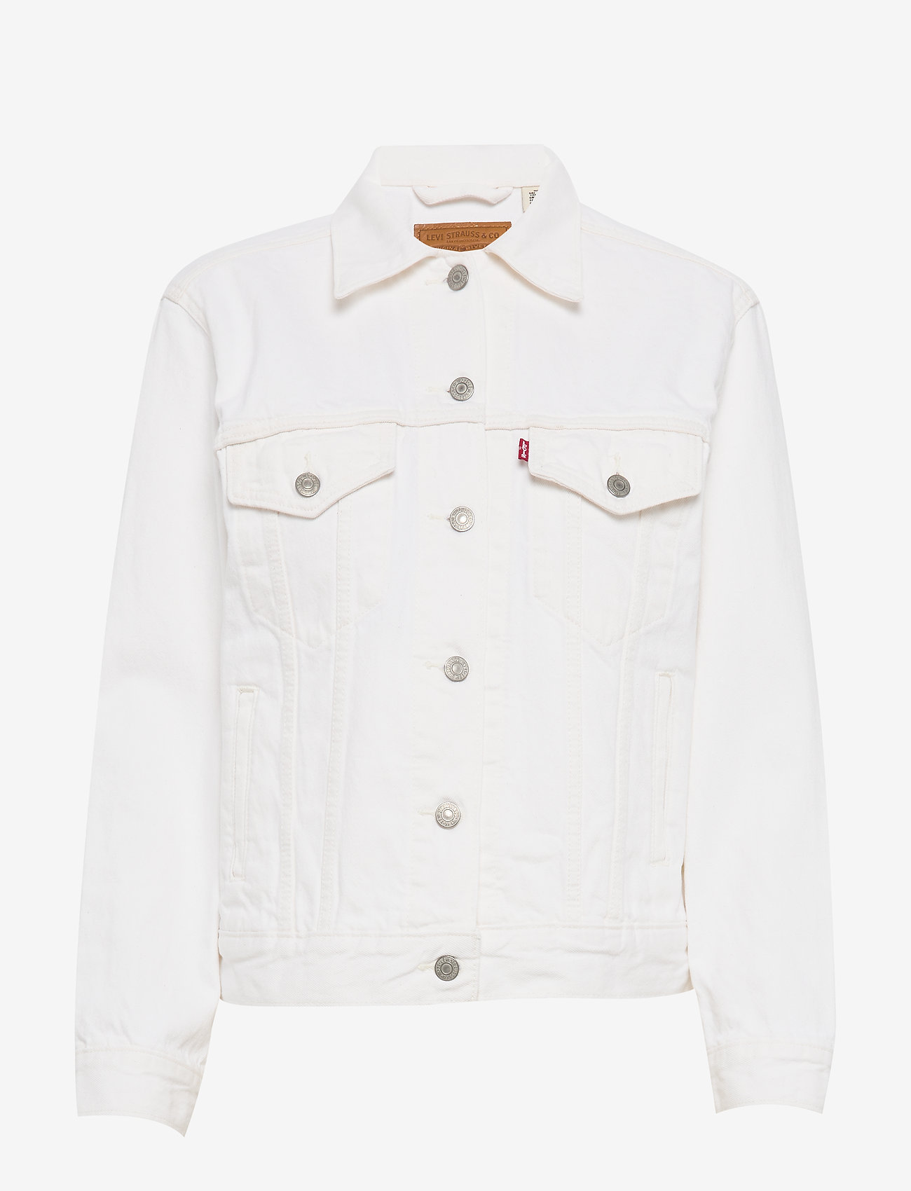 women's levi's white denim jacket