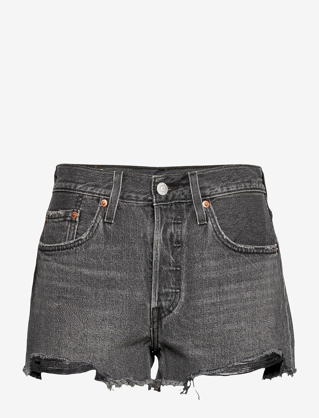 levi's womens black denim shorts