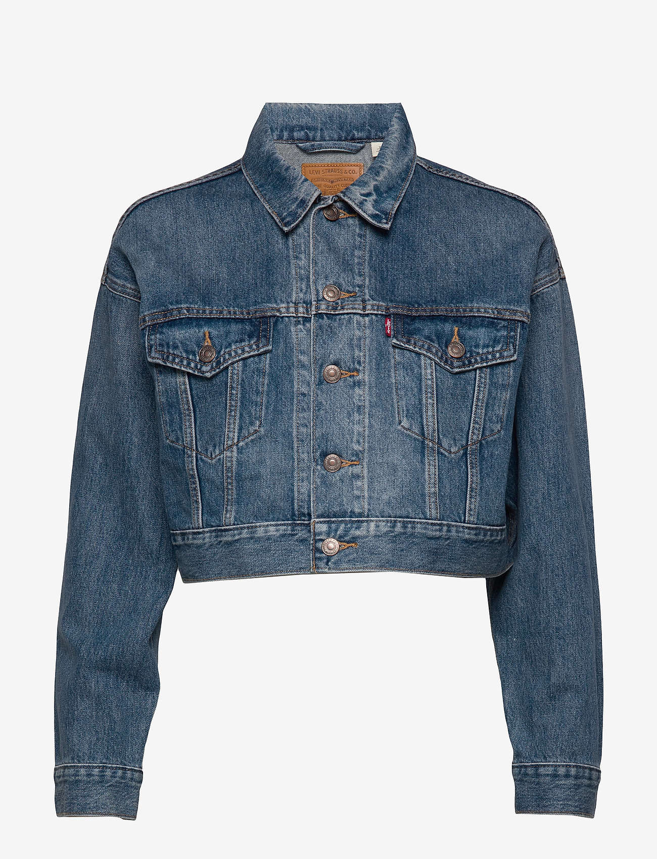 levis crop denim jacket