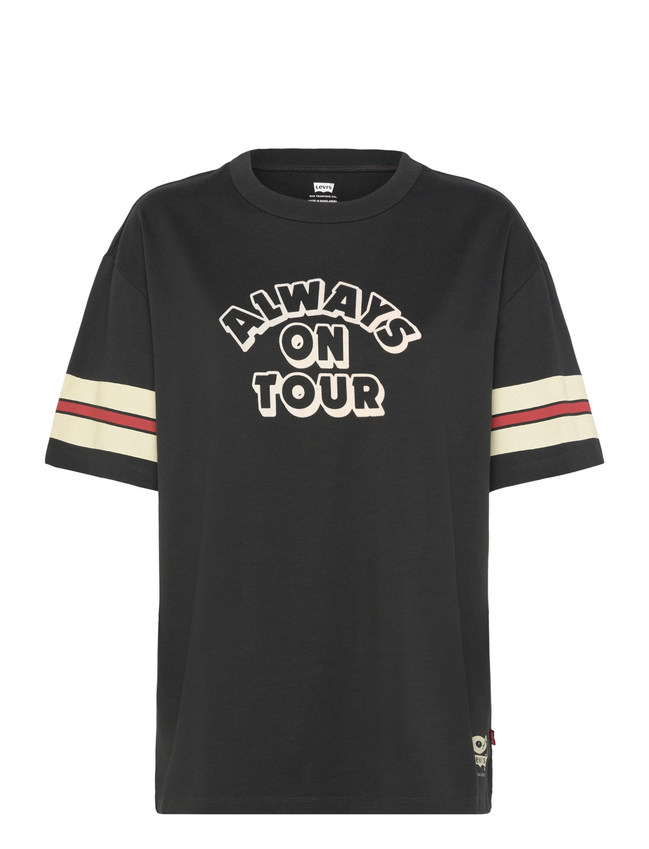 LEVI'S Gr Tabor Tee Always On Tour Pi Schwarz - M - Damen