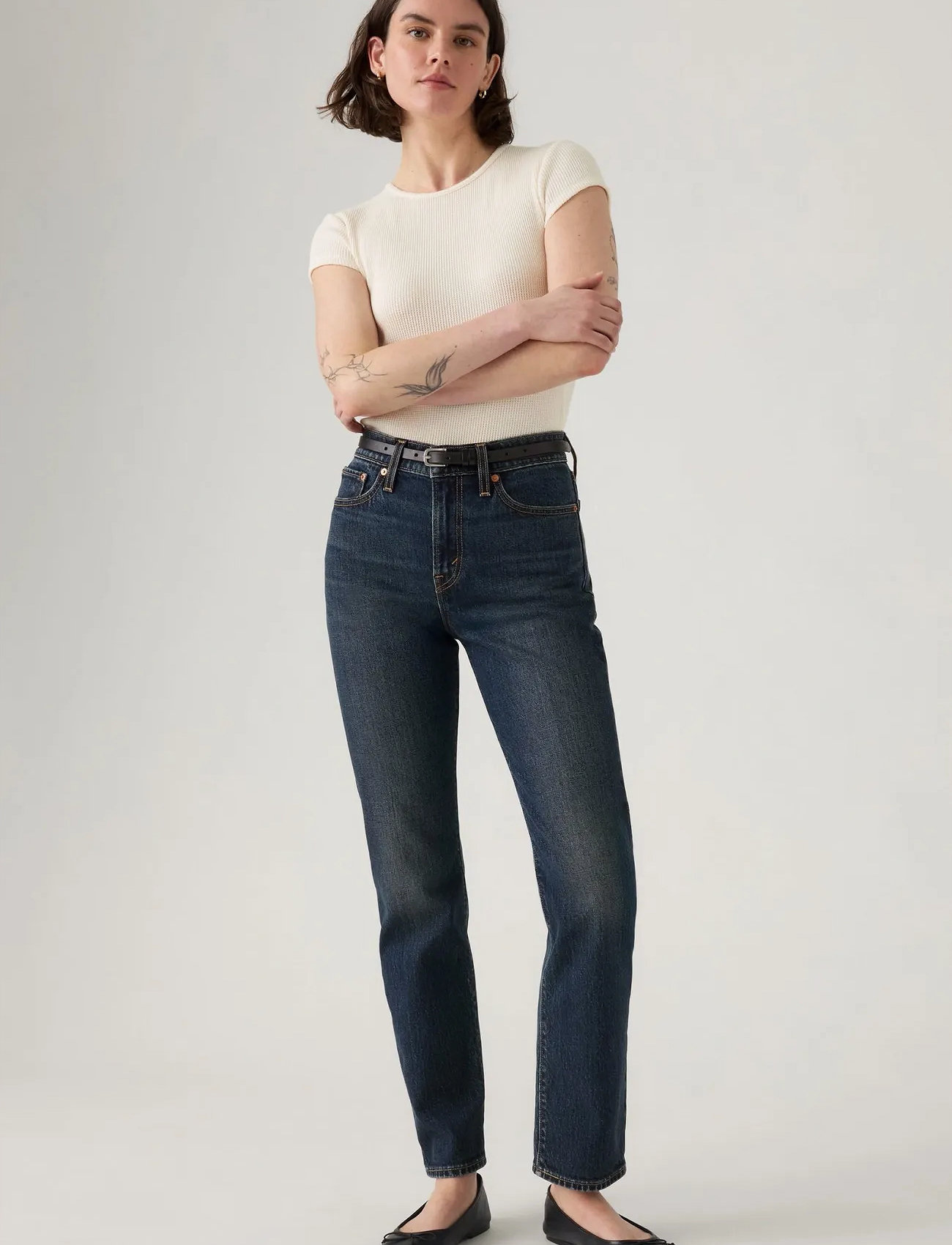 Levi's Wedgie Slim Parallel Life, 32 x 30, Blue, Jeans - Slim, Dame