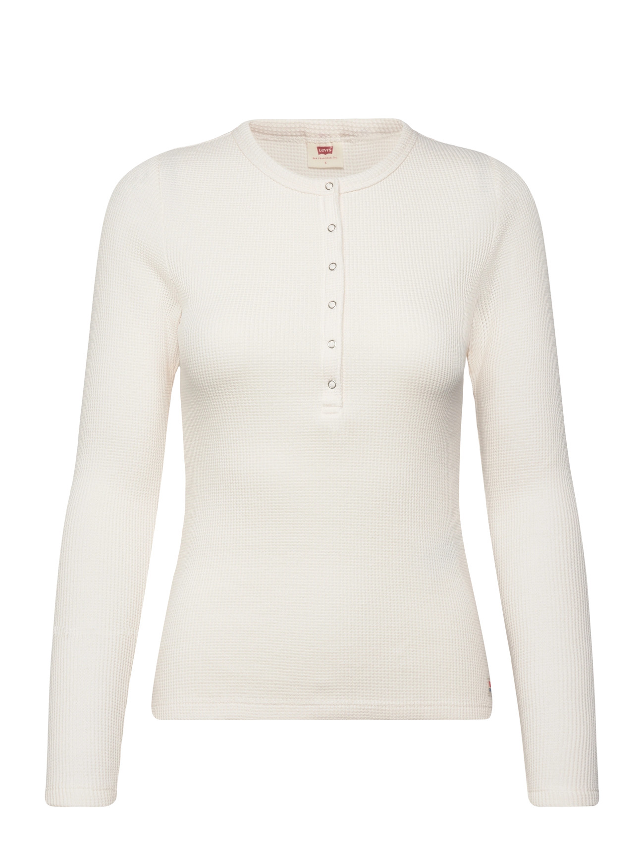 LEVI'S Dry Goods Henley Waffle Garden Cream - L - Damen
