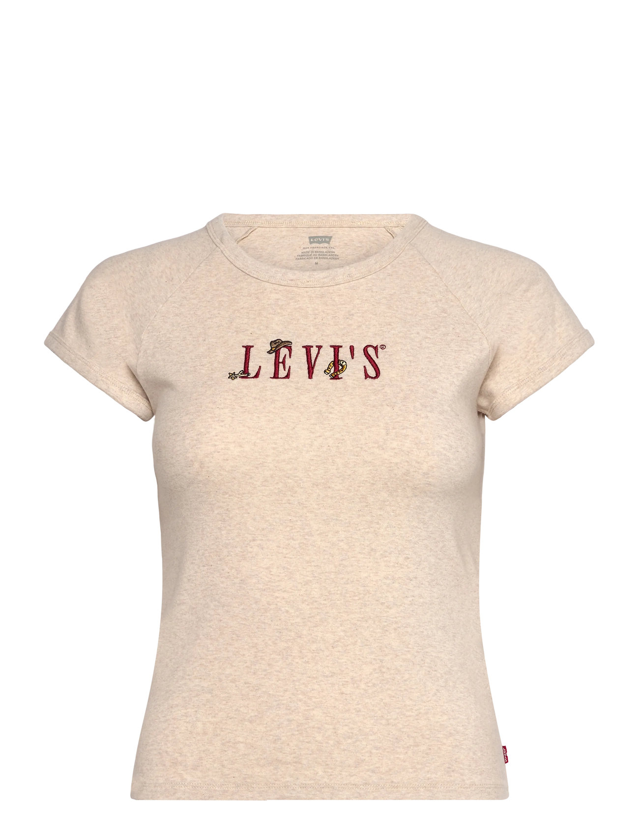 LEVI'S Gr Riley Raglan Tee Serif West Beige - M - Damen