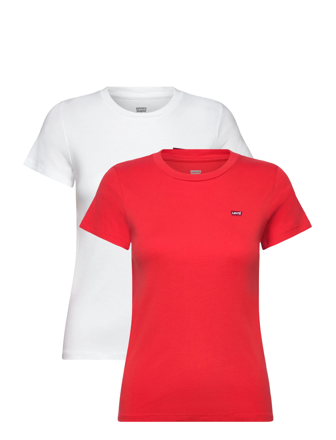 LEVI'S 2Pack Essential Ss Tee 2 Pack Rot - XS - Damen