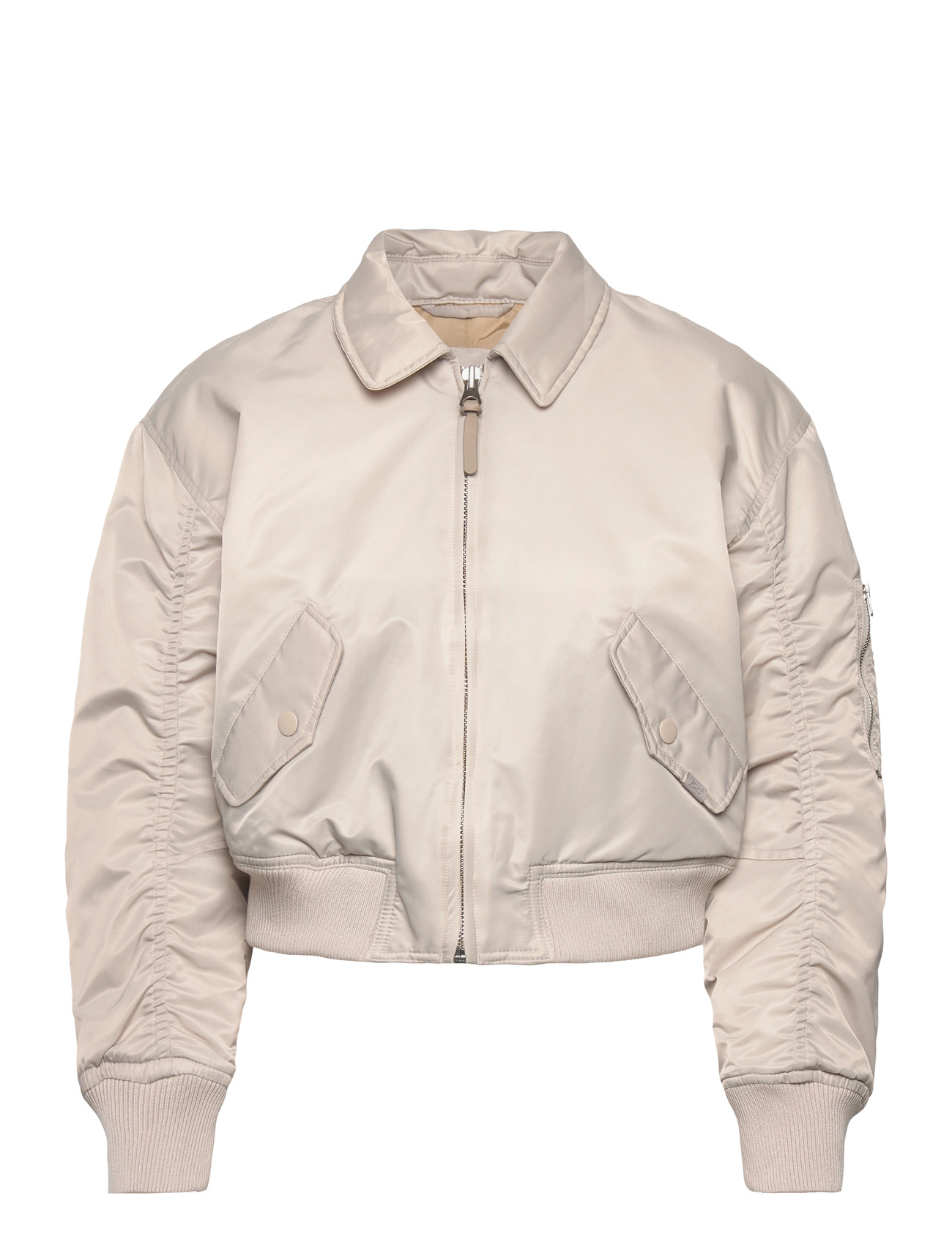LEVI'S Bowie Crop Bomber Chateau Grau Cream - M - Damen
