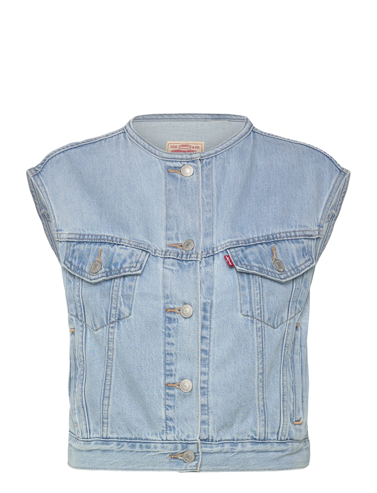 LEVI'S Collarless Shrunken 90S Vest O Blau - M - Damen