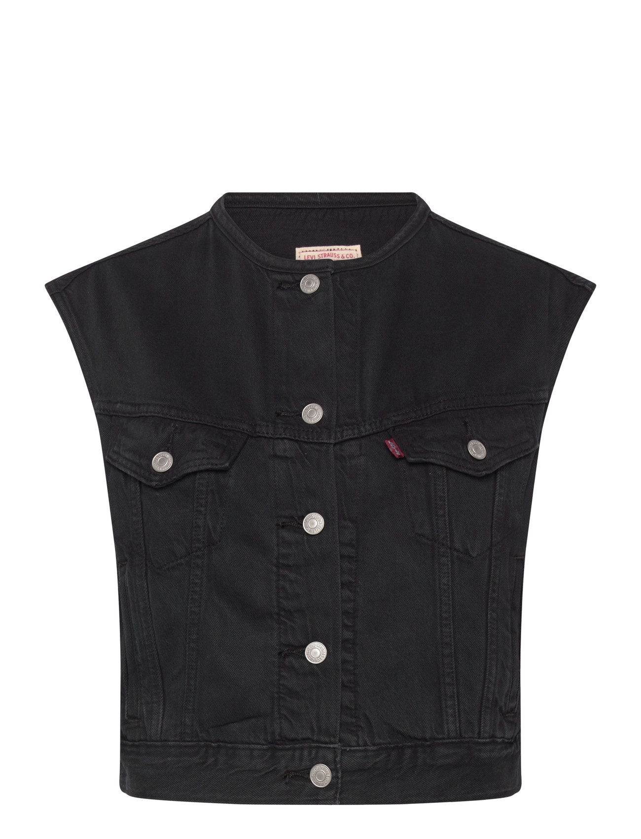 LEVI'S Collarless Shrunken 90S Vest N Schwarz - S - Damen