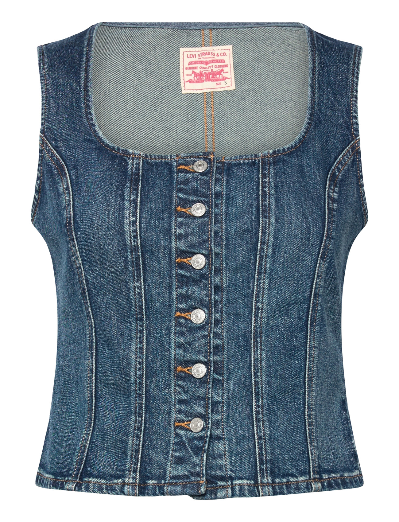 LEVI'S Sculpted Oberteil As Seen On Tv Oberteil Blau - S - Damen