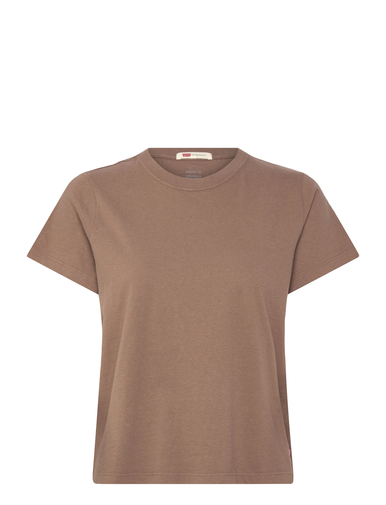 LEVI'S Favorite Slub Tee Pine Bark Braun - S - Damen