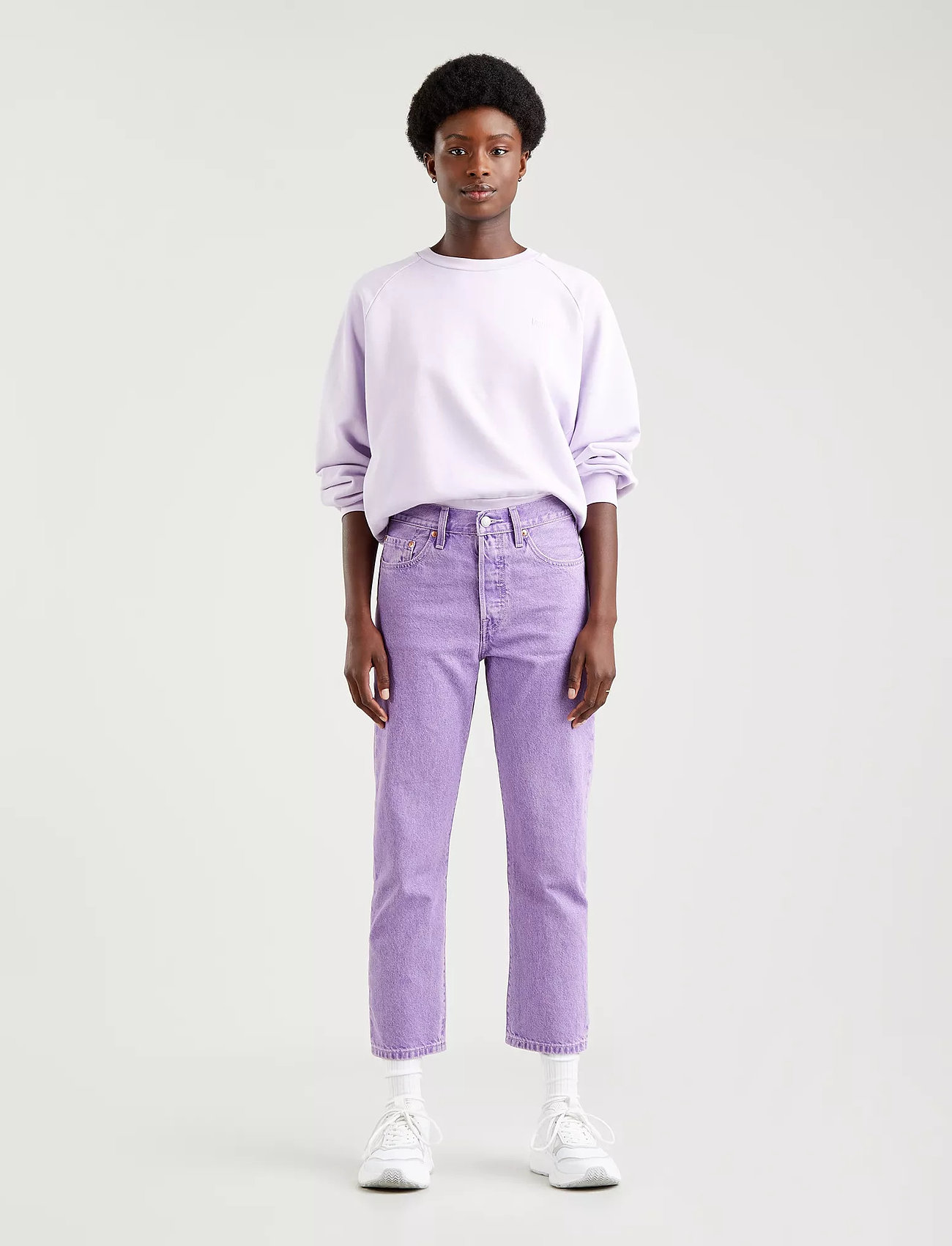 halvø lever Fantastisk LEVI´S Women 501 Crop Yd Botanical Lavender - Straight jeans - Boozt.com
