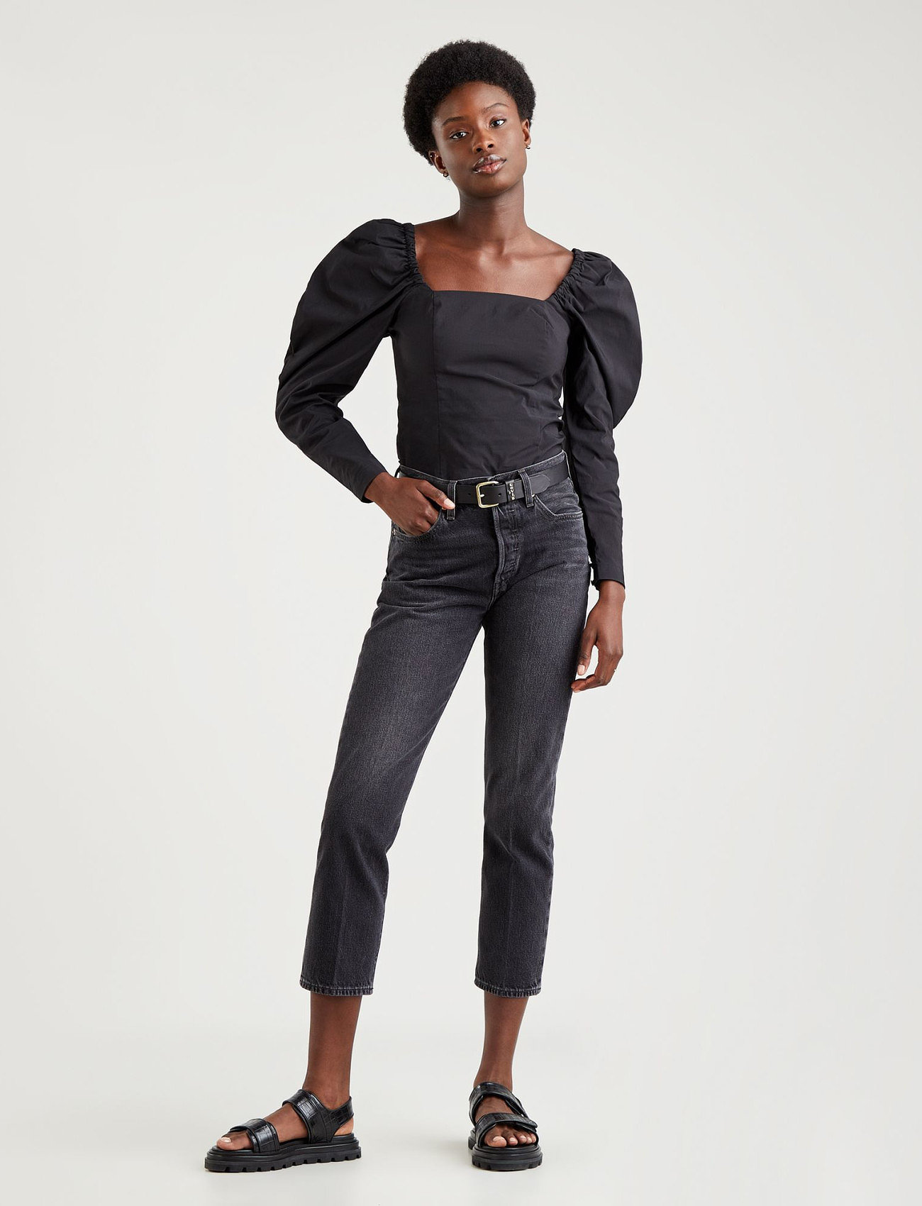 LEVI´S Women 501 Crop Draw The Line - Straight jeans 
